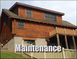  Linville, Virginia Log Home Maintenance