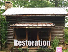Historic Log Cabin Restoration  Linville, Virginia